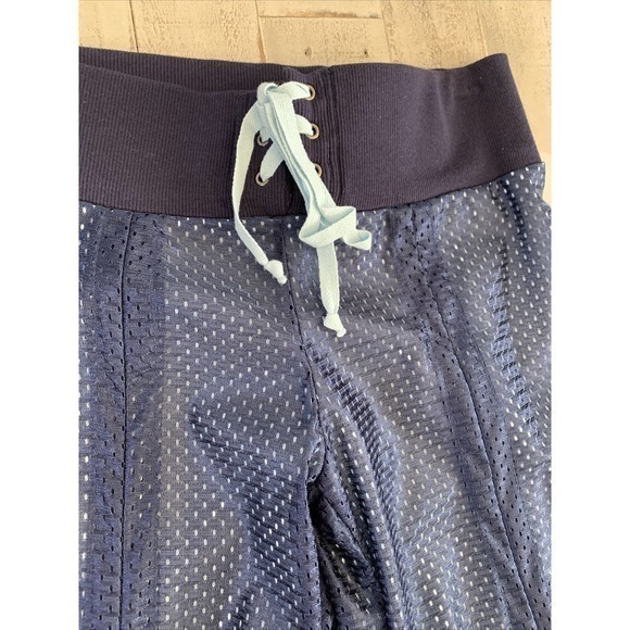Vintage Milky T’s Navy Mesh Athletic Pants Y2K 1990’s Navy Blue Mandee’s NWT! S - Picture 2 of 8